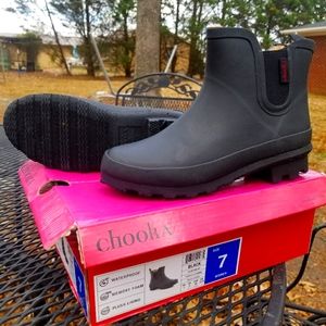 Chooka Plush Chelsea Rain Bootie